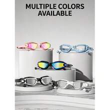 Adult Swimming Full Set: Electroplated Anti-Fog Goggles, Silicone Swim Cap, Nose Clip And Earplugs. Transparent Lenses, Tight Leak-Proof Fit. Soft Silicone Skin-Friendly, Adjustable Strap, Suitable For Comfortable Use In Pools And Open Water. - Multicolor - View 10