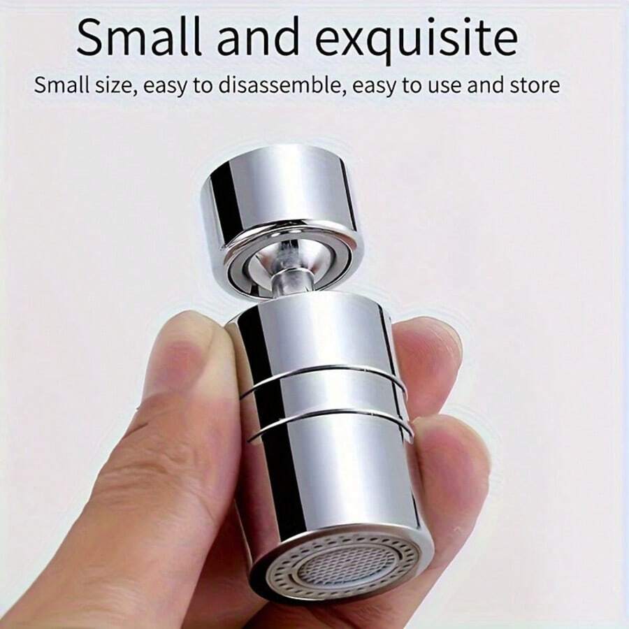 Grifo con modo de salida de agua 2 en 1, opciones de rociado y burbujas, material de plástico duradero, rotación de 360 grados, diseño a prueba de salpicaduras, adecuado para baño y cocina, material mejorado para un rendimiento superior, Grifo de baño | Grifo moderno | Grifo duradero - A - Ver 1