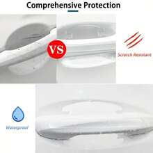 8PCS Door Handle Sticker, Scratch-Proof Car Door Protective Sticker, Door Bowl Protective Film - A - View 4