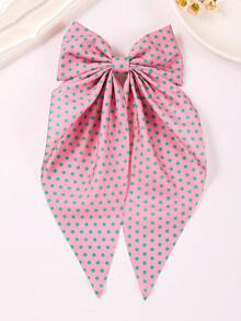 1/3/6 Stück Mädchen Polka Dots Große Schleife Haarspange, Mode Neue Farbe Gepunktete Haarschleife, Weicher Stoff Große Schleife Haarspange Haarzubehör für Feiertage und täglichen Gebrauch - Verschiedenfarbig - Übersicht 5