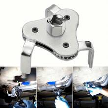 1pc Adjustable Oil Filter Wrench, 3-Jaw Adjustable Filter Removal Tool, Suitable For 2-Inch To 4.5-Inch Diameter Filters! - Oil Filter Wrench - View 10