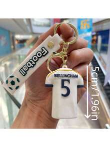 1 buah Gantungan Kunci Jersey Bintang Sepak Bola PVC, Liontin Sepak Bola Kartun, Gaya Jersey Pemain Bintang, Cocok untuk Pertandingan Sepak Bola, Acara Olahraga, Hadiah Liburan. - MultiWarna - View 8