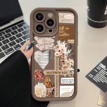 Phone Case: 1 Unit, Collage Design With Cross Text, Compatible With Apple 16, 15, 14, 13, 12, 11, XS Max, XR, X, Plus, Pro Max, Full Lens Protection - Multicolor - View 3