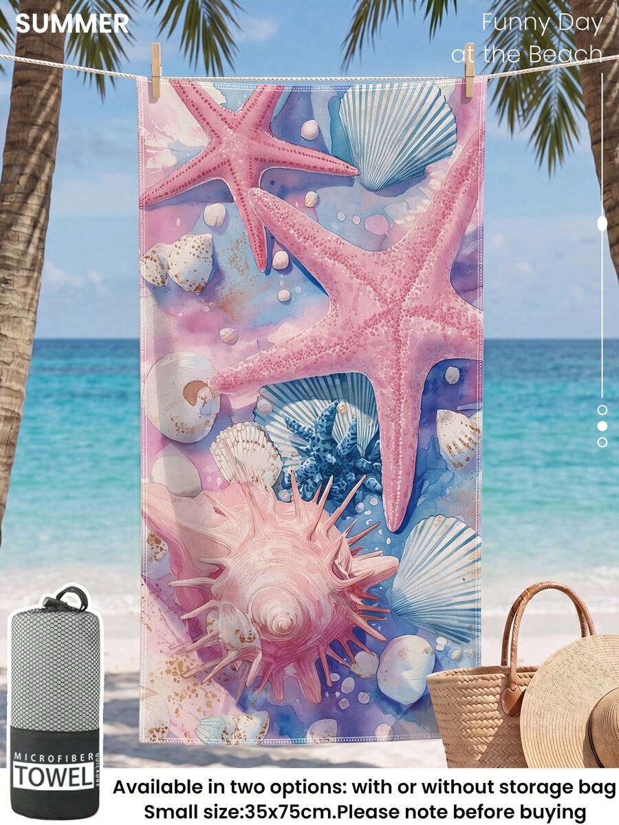 1件裝沙灘浴巾，海灘必需品，度假與浴室裝飾，超強吸水，適用於浴室、游泳、健身、瑜伽，柔軟微纖維，輕便攜帶，防風、防曬、防沙，夏季旅行