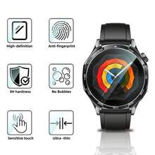 4pcs/Pack Screen Protector For Huawei Watch GT5/GT5 Pro Series Smartwatch, With Auto-Alignment Installation Kit, 9H Hardness. 5D Curved Edge, Scratch-Resistant, Bubble-Free, Precise Fit - 0. 33mm Ultra-Thin Design, One-Click Easy Installation, Dust-Proof And Shock-Resistant, Sensitive Touch, 1:1 Size Template Perfect Fit, Specifically Designed For Huawei Smartwatch GT5/GT5 Pro. - 4pcs, a Positioning Tool, for GT5 Pro 46mm - View 6