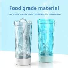 Electric Shaker Cup, Suitable For Protein Powder Mixing, Portable Stirring Cup, Rechargeable Shaker Cup, Used For Mixing Coffee Powder, Milk Powder And Protein Powder Liquid Powders (Colorful), Battery Capacity: 500mAh - White - View 8