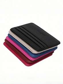 Women's Ultra-Thin Wallet, Suitable For Daily Use, Korean Style Mini Short Wallet, With Secure Closure Design, Including ID Card Slot, Coin Pocket And Card Slots, Can Hold Cash - Multicolor - View 6