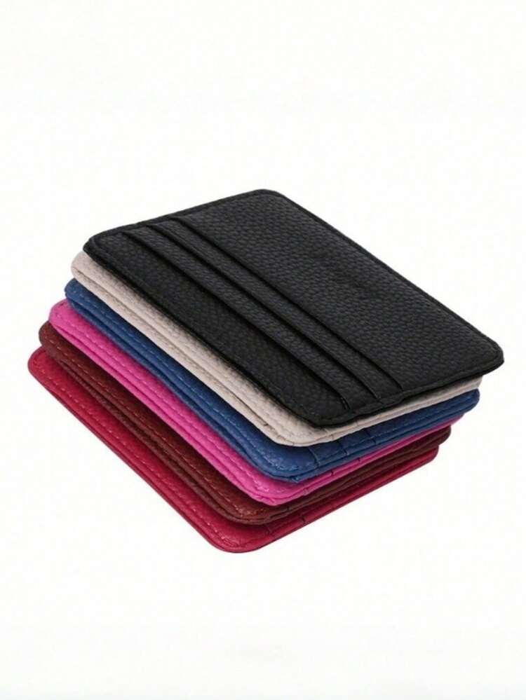 Women's Ultra-Thin Wallet, Suitable For Daily Use, Korean Style Mini Short Wallet, With Secure Closure Design, Including ID Card Slot, Coin Pocket And Card Slots, Can Hold Cash - Multicolor - View 5