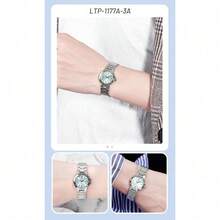 Casio Multi-Color Dial Watch, Slim Wrist Friendly Waterproof Quartz Watch, Fashion Versatile Wristwatch For Girls - one-size - View 4
