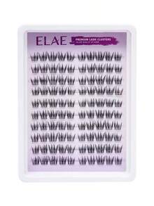 ELAE 100Pcs Individual Eyelashes 10 Rows Wispy Cluster Lashes Mix Length Natural Look DIY Lash Extensions At Home Premium Salon Quality - Natural Short Style - View 8