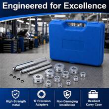 17-Piece Bearing Puller & Seal Driver Kit – Wheel Bearing Removal & Tools - Blue - View 1