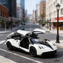 1pc (Bagged) 1/43 Scale Zinc Alloy Dual-Color Aviation Style Toy Car Parts, High-Quality Alloy Die-Cast Toy Car, Pull-Back Function, Both Doors Can Open, Children's Toy, Suitable For Boys 3 Years And Above, Gift/Toy Collection - Multicolor - View 4
