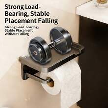 Self-Adhesive Wall-Mounted Toilet Paper Holder, Bathroom Toilet Paper Holder, Perfect For Bathroom, Kitchen, Restroom, RV, Dorm And Hotel. Add A Touch Of Style To Your Bathroom Decor. - Multicolor - View 5