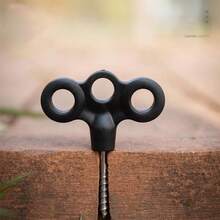 ZHUANGLEI 8入螺紋式營地地釘，3孔加厚耐用防風營釘，適用帳篷、天幕、樹木、露台固定配件 - 8PCS夜光釘 - 查看 3