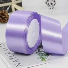 25Yards 4cm Satin Ribbons Crafts Bow DIY Gift Wrap Wine Red Yellow Green Blue Purple Black Gold White Ribbons For Party,Wedding,Birthday Decoration - Multicolor - View 26