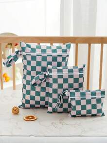 Set de 3 bolsas impermeables para pañales de tela de bebé con estampado de pato - Multicolor - Ver 14