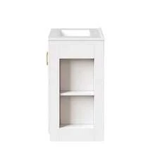 Bathroom Vanity Unit With 3 Drawers And A Side Shelf, Offering Ample Storage Space, Soft-Close Hinges And A Ceramic Basin, 76.5 * 46.5 * 84.5 Cm, White - White 1 - View 7