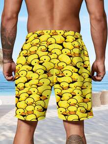 Men Beach Shorts - Multicolor - View 2