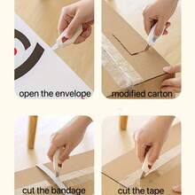 Magnetic Portable Box Opener, Multi-Function Cutting Tool, Precise Box Opener - Automatic Retraction, With Magnetic Fridge Sticker, Convenient For Opening Packages, Letters And Envelopes, Suitable For Home And Office, Office Supplies, And Package Opening - Multicolor - View 4