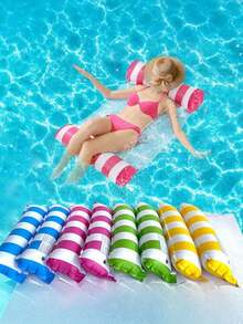 1pc Adult Inflatable Pool Float, PVC Floating Lounge Chair, Waterproof Inflatable Beach Chair, Thickened Inflatable Sofa, Suitable For Travel, Ideal Choice For Summer Birthday Gift, Party Gift And Present - Multicolor - View 6