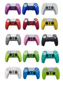 2pcs Handle Protective Cover Set, Anti-Slip, Anti-Drop, Anti-Dust, Anti-Scratch, Compatible With PlayStation 5, Enhances Gaming Operation Feel, Practical Gaming Accessory - 2 PCS Handle Protector - View 10