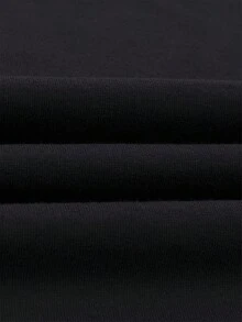 Men's Cotton Blend T Shirt - Kami Stay Focus Printing - Fashionable Casual Wear, Breathable And Lightweight2026New T Shirt Breathable Stretch Fabric,Suitable For Summer Leisure T Shirt,Machine Washable,Suitable For Outdoor And Home Wear,T Shirt,Pattern Printing,Comfortable Fabric - Black - View 3
