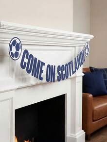 1pc "COME ON SCOTLAND!" Football Banner, Scotland Team Fan Party Bunting - View 2