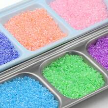 Approx. 1300pcs 2.5mm Multicolor Cream Machine-Embroidered Glass Seed Beads, Handmade Beading DIY Jewelry Accessories For Bracelets And Necklaces - DIY Glass Beads - View 4