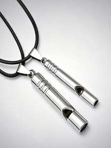 2PCS/1PC Emergency Survival Whistle, Dual-Tube Whistle, Extra Loud Aluminum Whistle With Lanyard Keychain, Suitable For Outdoor Camping, Hiking, Trekking, Travel, Boating - Multicolor - View 7