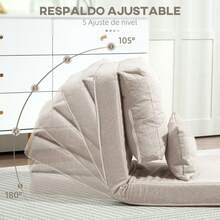 HOMCOM Futons - Beige - View 2