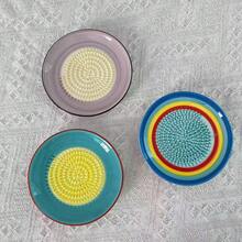 1 pieza Molinillo de ajo de cerámica, molinillo multifuncional y eficiente para ajo, jengibre, rábano picante, herramienta de cocina práctica, adecuada para las necesidades de cocina diaria, fácil de limpiar y almacenar, conveniente de usar - Molinillo cerámico multicolor - Ver 5