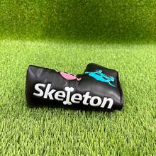 Colorful Skull Embroidery Straight Putter Cover, Street Style Cool Design, Golf Accessory - Black - View 7