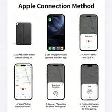 Tarjeta de seguimiento de billetera ultra delgada, compatible con Apple Find My, localizador de artículos recargable para equipaje, billetera, mochila, llaves - multicolor - Ver 9