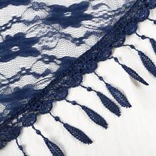 1pc Women's Floral Lace Scarf & Headscarf Set, Lightweight & Breathable, Suitable For Beach, Daily, Party And Formal Occasions, Summer Hair Accessory, Beach Headscarf, Vacation Headband, Fashion Headband - Multicolor - View 8
