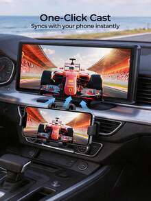REMAX Pantalla portátil para coche HD de 10.26 pulgadas, compatible con CarPlay inalámbrico y Android Auto, cámara de reversa, reproductor MP5, plug and play, pantalla universal, accesorios para coche, artículos esenciales para coche - Negro - Ver 9