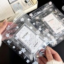 派對禮物自封袋、節日禮物自封袋、高級星形圖案禮物袋、透明自封禮物袋，適合女性小禮物包裝袋、節日、派對、生日禮物包裝袋，以及日常收納袋和塑膠自封袋 - 包裝袋 - 查看 5