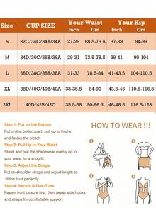 Backless Women Shapewear Bodysuit Built-In Bra U Plunge Tummy Control Shaper Thong Corset Lingerie Underwear Invisible Deep V Bras Under Wedding Dress - 白色 - 查看 7