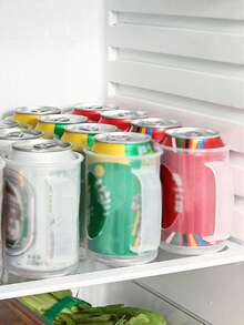 1pc Transparent Refrigerator Beverage Can Storage Box - View 6