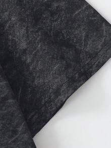 2 peças/Conjunto Camiseta de Manga Curta e Shorts Casuais e Legais com Estampa de Carro Vermelho para Meninos, Novo Conjunto de Verão - Chumbo - Visão 7