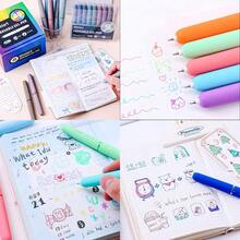 1/5/9PCS Colorful Erasable Gel Pen Set, Easily Erase Writing Errors; Equipped With 0.6mm Tip And Unique Egg-Shaped Design, Perfect For Sketching, Doodling, Writing, Project Creation, Learning Supplies, Office Tools And Professional Art Applications/School Supplies - Erasable Ballpoint Pen - View 11
