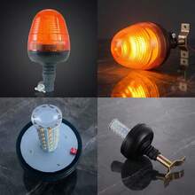Lampu Peringatan Strobo Forklift 12-24V, Lampu Alarm LED Ultra Terang, Lampu Berputar Berkedip untuk Traktor, Bus Sekolah - Pola wajah 60 LED - View 3