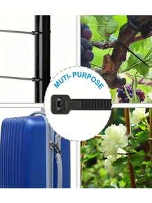 200pcs Heat-Resistant Household Installation Fastener Plastic Cable Ties, Self-Locking Garden Plant Ties For Securing Vines, Reusable Decorative Garden Ties, Suitable For Graduation Ceremonies And Other Occasions - Multiple Styles - View 4