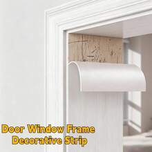 1pc 5m/196.85in Window Frame Renovation Decorative Strip, Wood Grain Thickened PVC Door Frame Decorative Strip, Window Frame, Window Sill, Baseboard Renovation Self-Adhesive Wallpaper - A - View 12