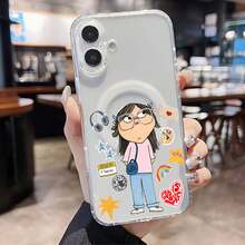 Creative Theme Pink Teacher Phone Case. Cases Compatible With Apple, , , And Honor. Made Of TPU Silicone, They Offer Protection Against Bumps And Drops. - 無色 - 查看 5