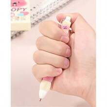4pcs Cute Puppy Pattern, Fresh Style, Black 0.5mm Retractable Quick-Dry Gel Pens, Suitable For Students, Back To School - A - View 4