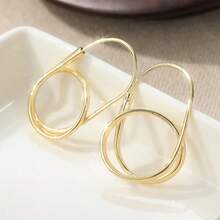 Bohemian Vintage Geometric Fashion Earrings Gothic Style Women's Personalized Ear Jewelry Party Gift - Gold - View 3