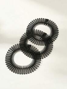 2pcs/3pcs/6pcs Hair Accessories Invisible Broken Hair Artifact - Black - View 5