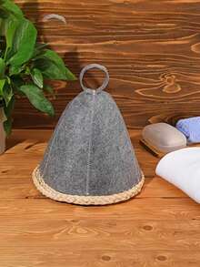 1 pieza Gorro de sauna y ducha de fieltro simple y elegante, de secado rápido, sombrero de baño para aguas termales, gorro absorbente de agua para secar el cabello, adición para aguas termales y sala de sauna, gorro de sauna suave para uso en interiores y exteriores, adecuado para jacuzzis, salas de vapor, spas, cascos de sauna - Multicolor - Ver 12