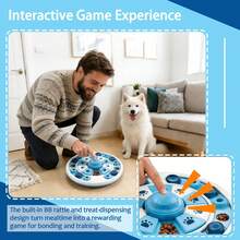 Dog Puzzle Toy For Slow Eating & Mental Stimulation, Durable PP Plastic Treat Dispenser With Sliding Pieces, Easy To Clean & Dishwasher Friendly, Interactive Game For Small Medium Dogs To Reduce Boredom - 1 Cup - View 6