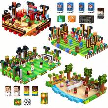 Ensemble de blocs de construction à thème sportif, 2CM-96PCS DIY Football & Basketball & Football américain & Volleyball de plage Jouet d'assemblage de scène, Blocs d'empilage éducatifs pour enfants - Multicolore - Voir 1